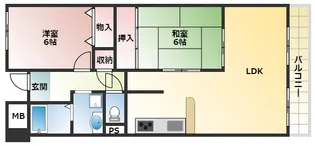 ライフアップハイツ【4階】の間取り