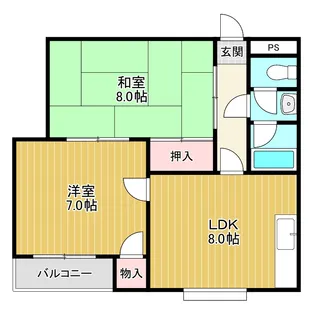 ウエストワンIII【3階】の間取り