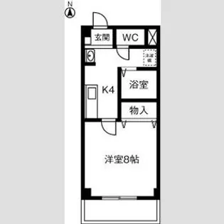 ブローニュ神山【3階】の間取り