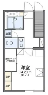 レオパレスAquarius【1階】の間取り