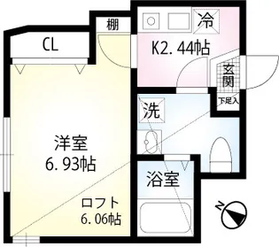 FCレジデンス杉田【2階】の間取り