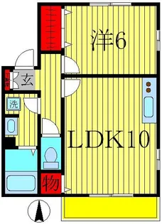 コーポ シュウ【2階】の間取り
