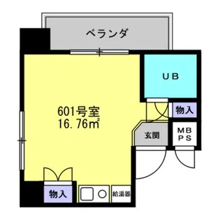 シャガール【6階】の間取り