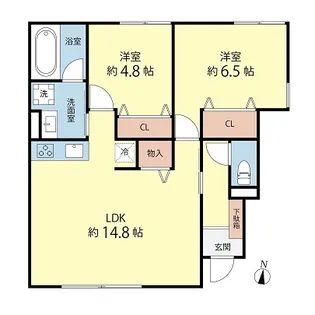 LIV SANNO【1階】の間取り