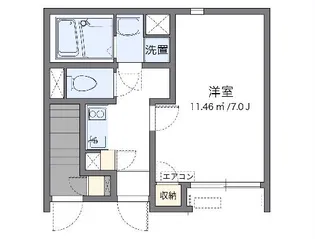 レオネクストフラッツ ケイ【1階】の間取り