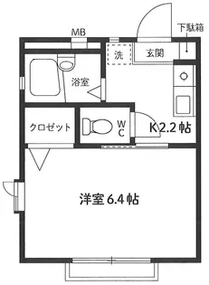 アスコート【2階】の間取り