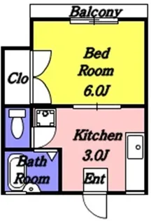 マロンハイツ【1階】の間取り