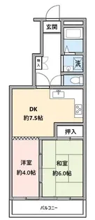 西赤羽グリーンハイツ【6階】の間取り
