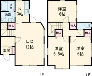 バージニアヒルズBの間取り