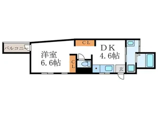 ビオス京都西陣アヤナスの間取り