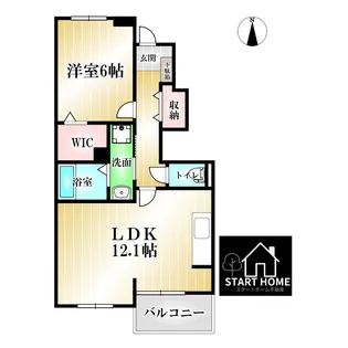 エトワール【1階】の間取り