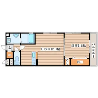 アビタシオン小田原長丁通【1階】の間取り