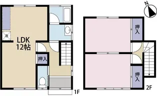 小泉若宮南メゾネットの間取り