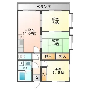 ルネサンス清水【3階】の間取り