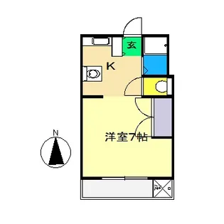 中沢ハイツ(朝倉甲)【3階】の間取り