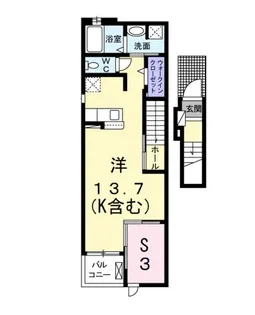 エミネンス アムールC【2階】の間取り