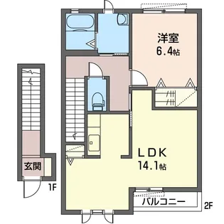 フォレスト乙女II【2階】の間取り