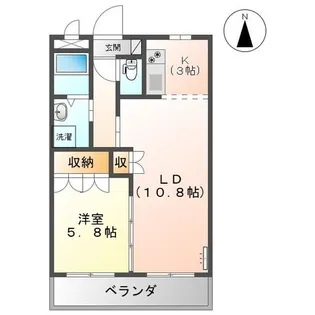 フェリスタス【2階】の間取り