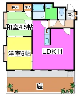 石原第一コーポ【1階】の間取り