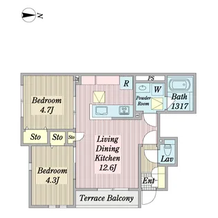 アイザック糀谷【1階】の間取り