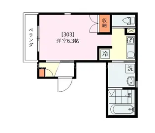 ノバリエ吉祥寺II【3階】の間取り