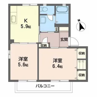 コーポ・関口 B【1階】の間取り