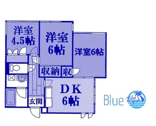 グリーンルーフ湘南【1階】の間取り