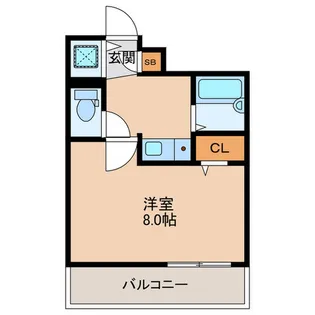ヴィラアカデミア【4階】の間取り