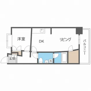 URBAN FLATS中之島【5階】の間取り