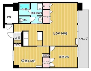 Rista Kushibe【7階】の間取り