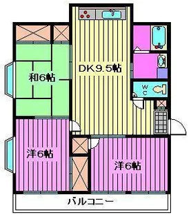 パティオ下落合【3階】の間取り