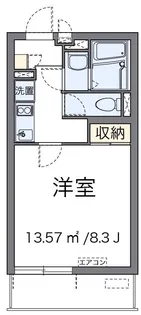 クレイノTAKA ゼータ【2階】の間取り
