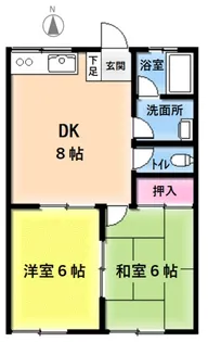 ツインズ繭【1階】の間取り