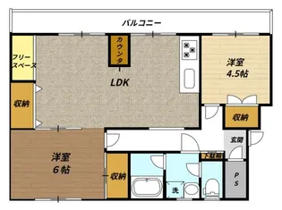 レインボーハウス有秋台西C36棟【4階】の間取り