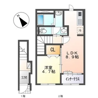 仮)スターテラスII伴東【2階】の間取り