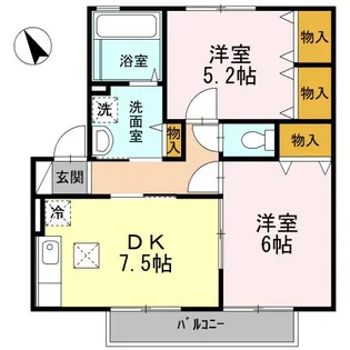 リンクス【1階】の間取り