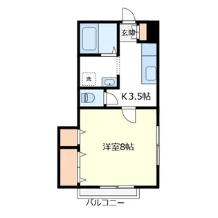 カーサリブレ【1階】の間取り