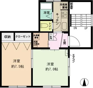 カーサ ヴィオラ【2階】の間取り