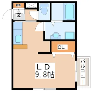 グランドヒルズ大梶【2階】の間取り