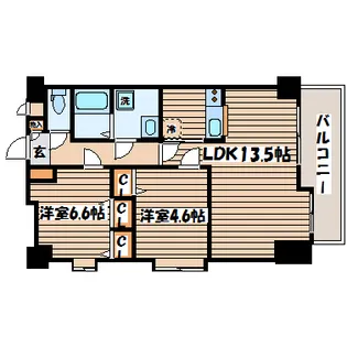 しゃとれ利府【7階】の間取り