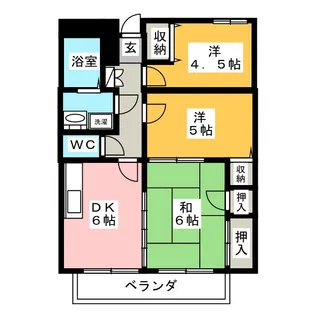 アルシオネ横浜【1階】の間取り