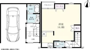 プレミアムガレージ長神田の間取り