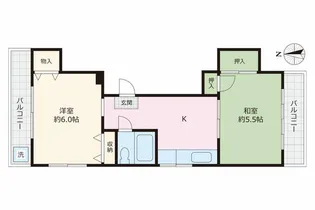 セントリバーハウス【4階】の間取り