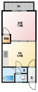ラルジュ愛宕【2階】の間取り