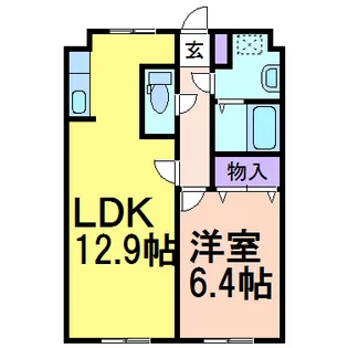 グラシア・K【3階】の間取り