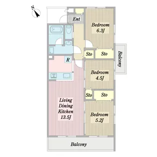 クレアール【2階】の間取り