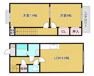 ボヌール幸澤 Aの間取り