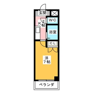 ラベンダーA311【2階】の間取り