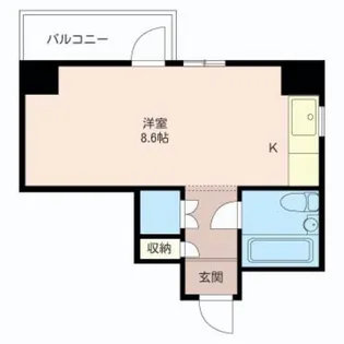 ベルパレス(リノベーション中)【9階】の間取り