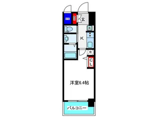 エステムコート難波Vブロード【11階】の間取り
